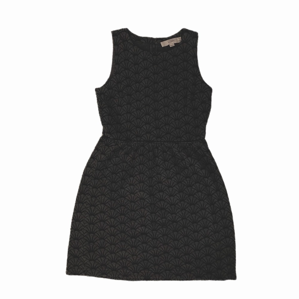 Loft Scallop Print Sleeveless Dress Size 00P